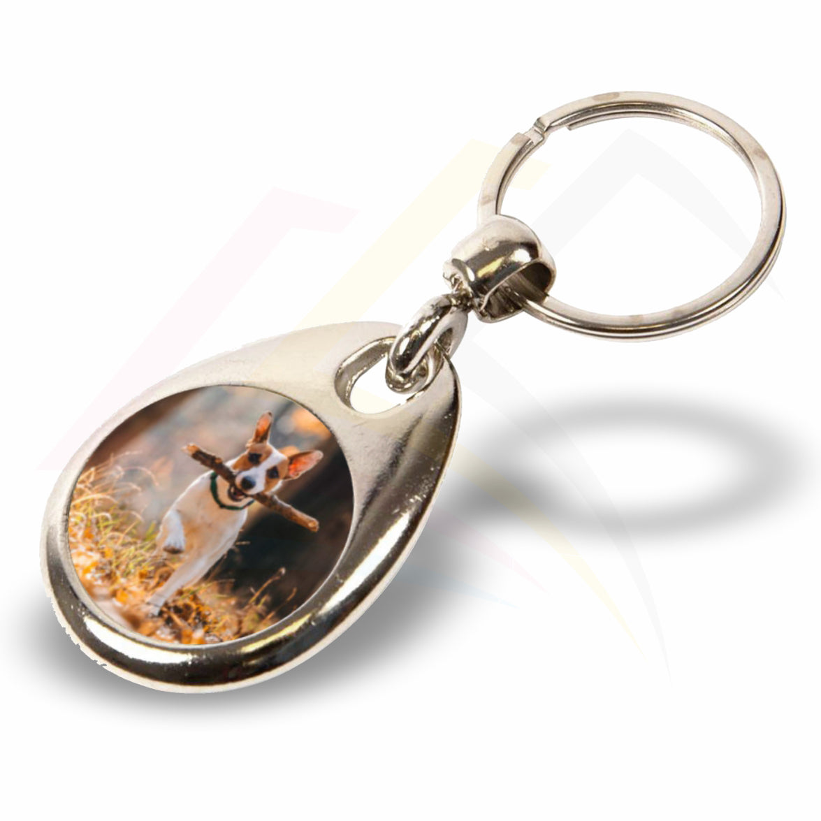 MH-25D 25mm Round Photo Insert Metal Keyring - Blank or Printed - Pack of 100