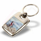 MK-25D 25mm Square Photo Insert Metal Keyring - Blank or Printed - Pack of 100