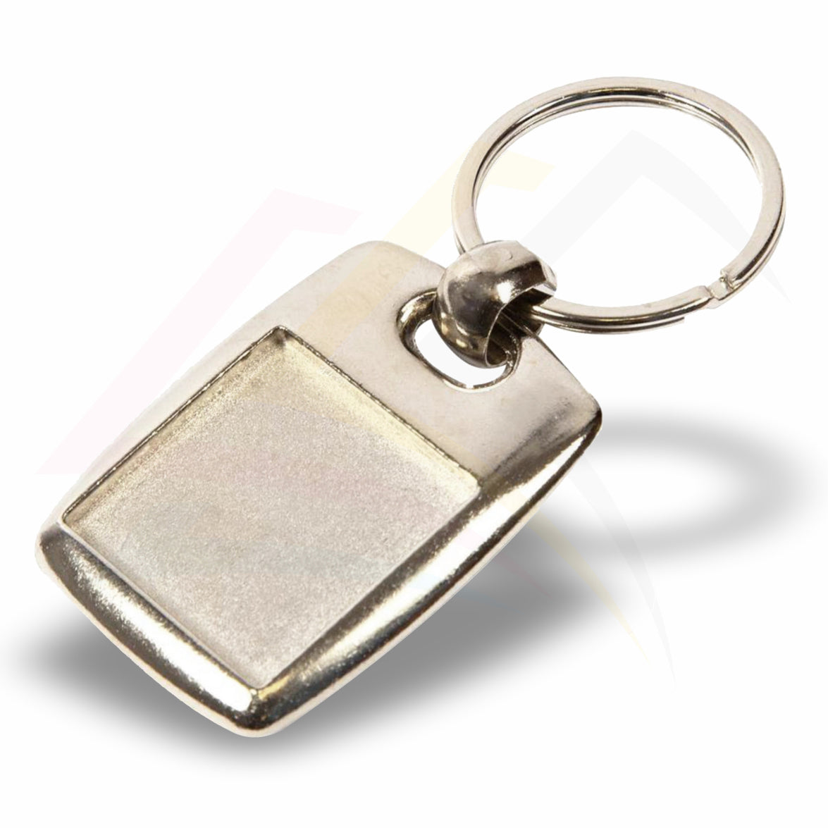 MK-25D 25mm Square Photo Insert Metal Keyring - Blank or Printed - Pack of 100