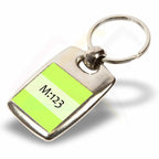 MK - 25D 25mm Square Photo Insert Metal Keyring - Blank or Printed - Pack of 100