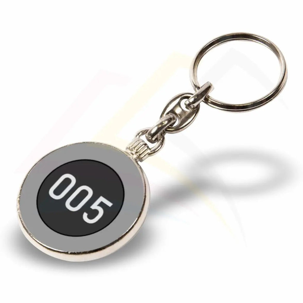 MO - 33D Round 33mm Photo Insert Metal Keyring - Blank or Printed - Pack of 100