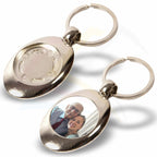 MP-25D Round 25mm Double Sided Photo Insert Metal Keyring - Blank or Printed - Pack of 100