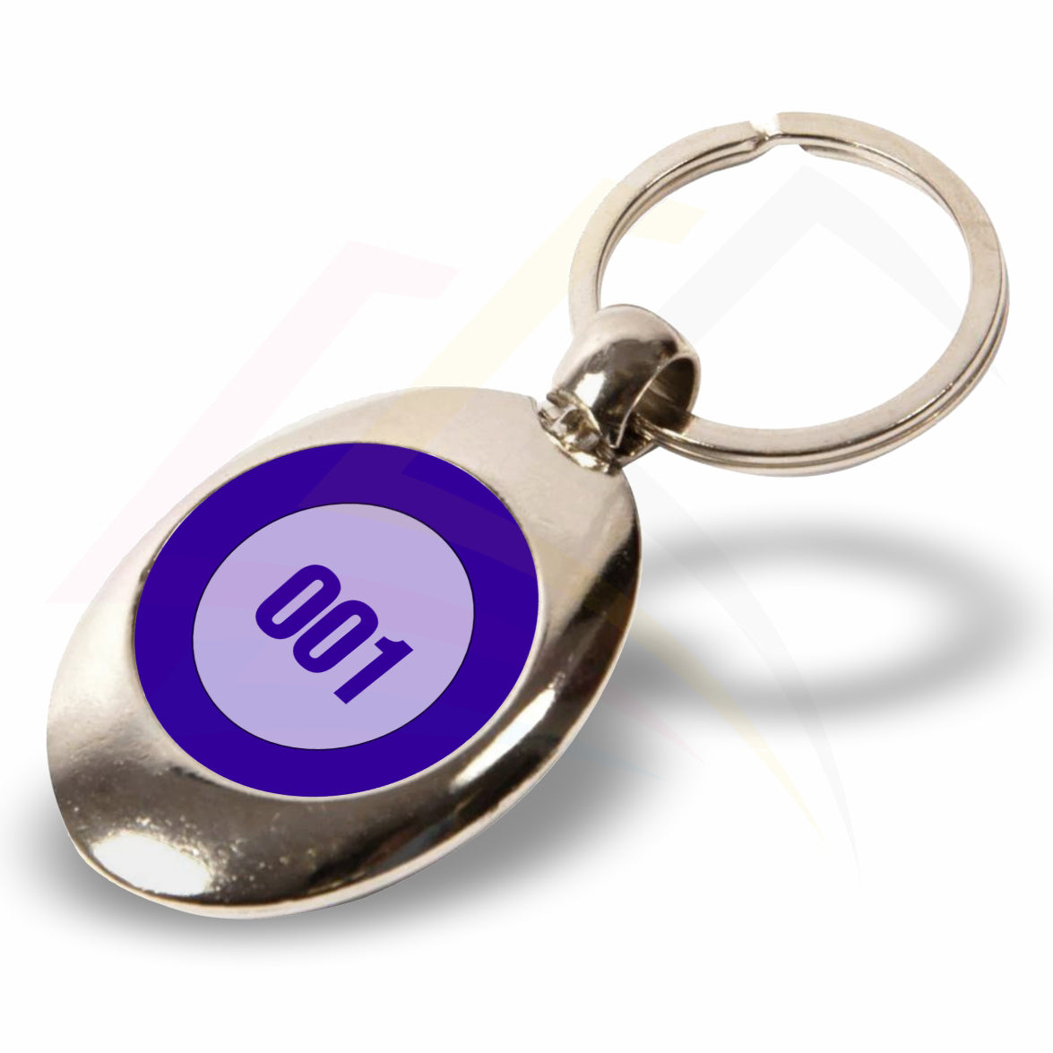 MP-25D Round 25mm Double Sided Photo Insert Metal Keyring - Blank or Printed - Pack of 100