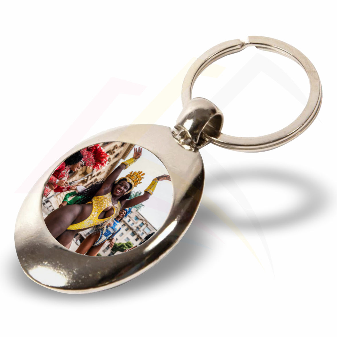 MP-25D Round 25mm Double Sided Photo Insert Metal Keyring - Blank or Printed - Pack of 100