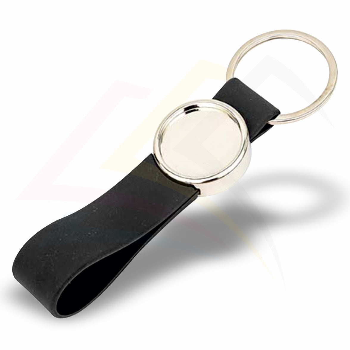 MR-25 Round 25mm Photo Insert Metal Keyring with Silicone Loop - Blank or Printed - Pack of 100