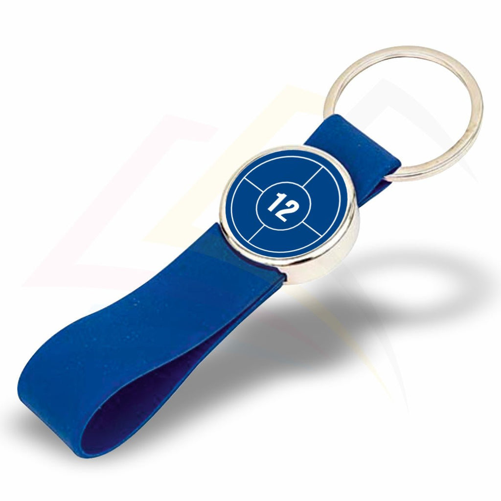 MR - 25 Round 25mm Photo Insert Metal Keyring with Silicone Loop - Blank or Printed - Pack of 100