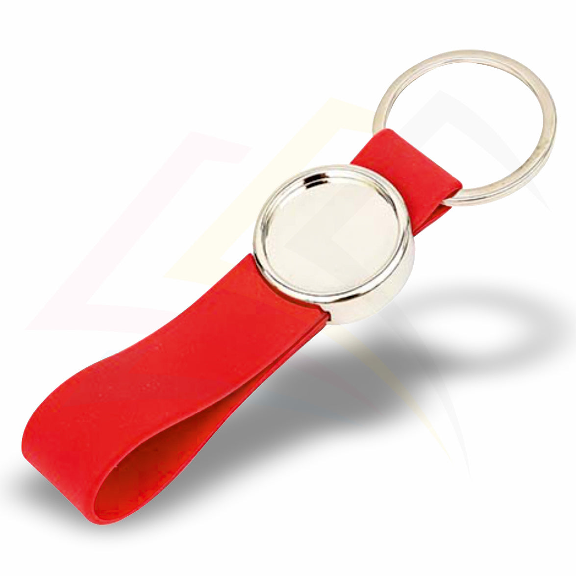 MR-25 Round 25mm Photo Insert Metal Keyring with Silicone Loop - Blank or Printed - Pack of 100