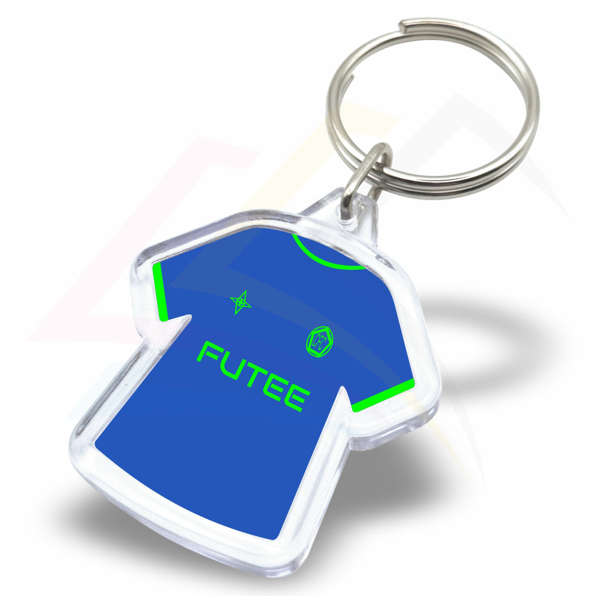 MS1 Mini Shirt 35x33mm Photo Insert Acrylic Keyring - Blank or Printed - Pack of 100