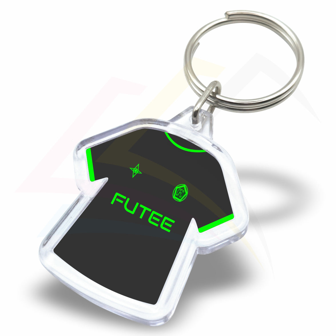 MS1 Mini Shirt 35x33mm Photo Insert Acrylic Keyring - Blank or Printed - Pack of 100