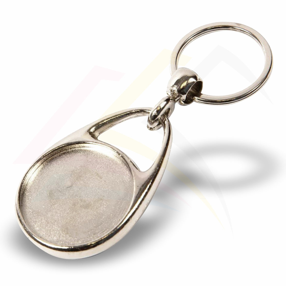 MS-30D Round 30mm 2-Sided Photo Insert Metal Keyring - Blank or Printed - Pack of 100