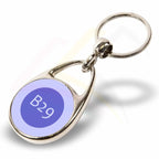 MS - 30D Round 30mm 2 - Sided Photo Insert Metal Keyring - Blank or Printed - Pack of 100