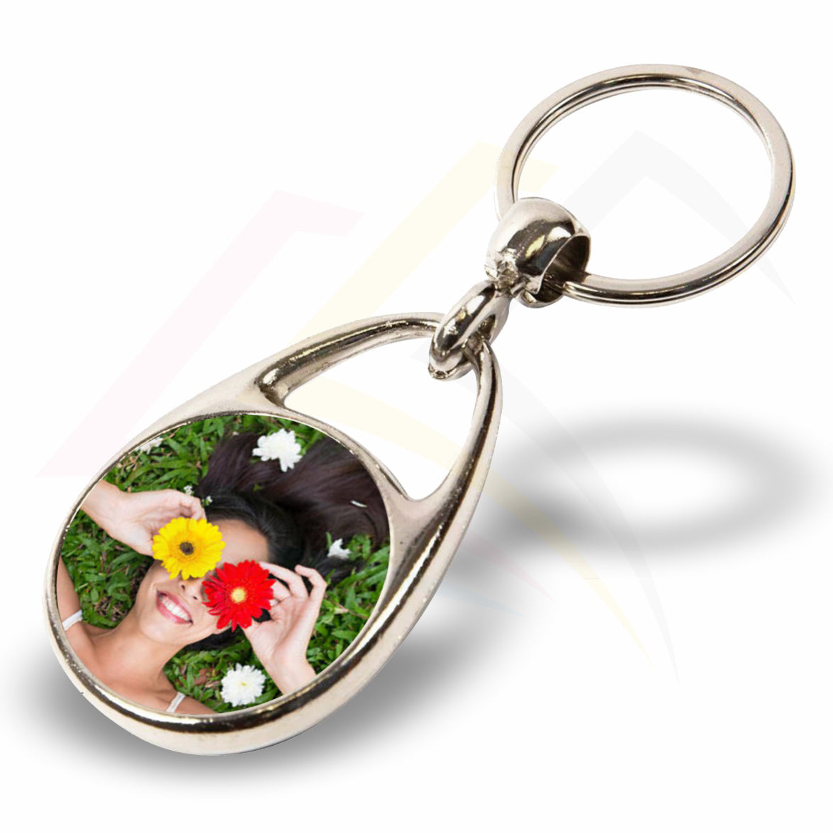 MS-30D Round 30mm 2-Sided Photo Insert Metal Keyring - Blank or Printed - Pack of 100