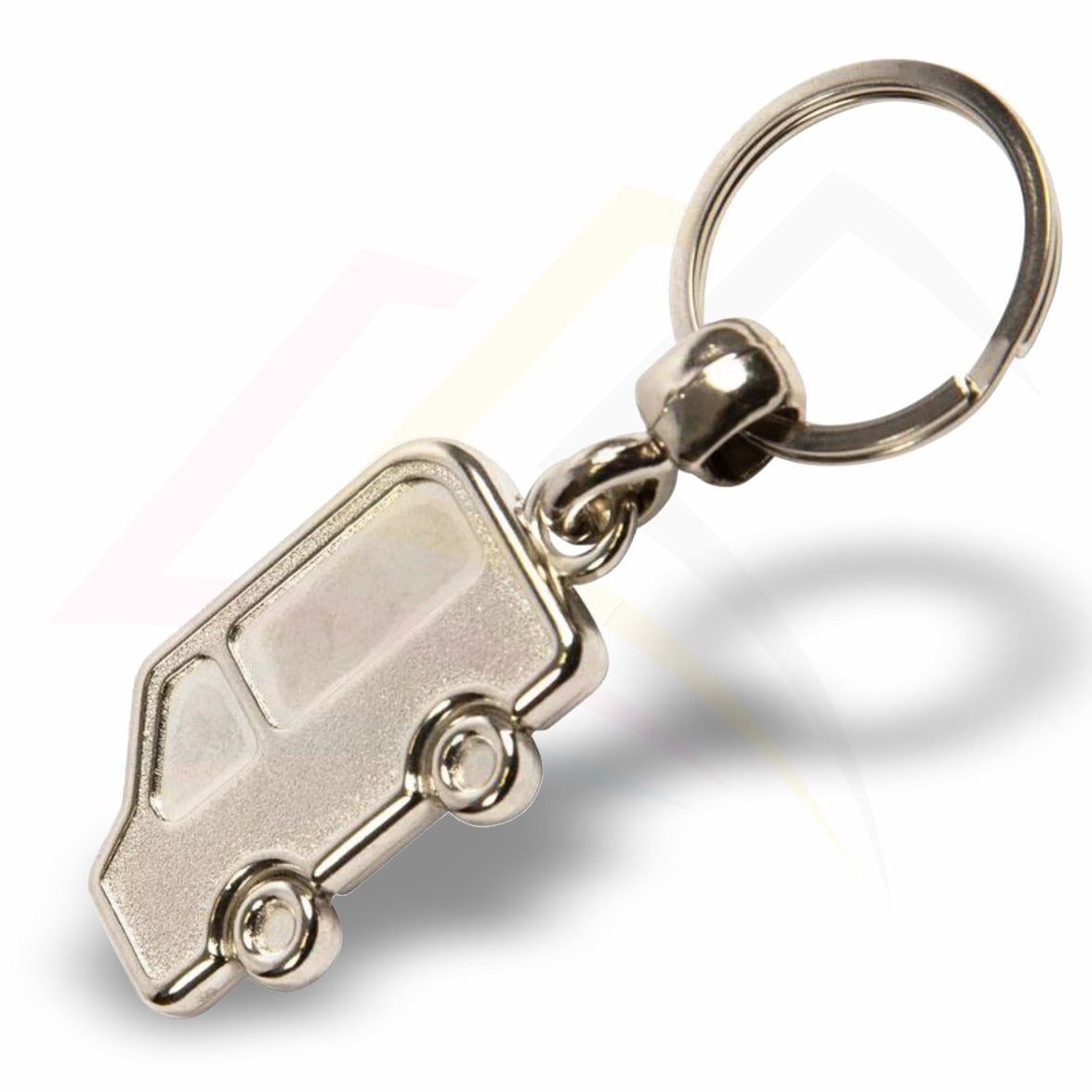 MV-N Van Shaped Photo Insert Metal Keyring - Blank or Printed - Pack of 100