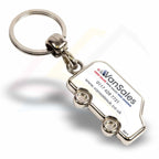 MV - N Van Shaped Photo Insert Metal Keyring - Blank or Printed - Pack of 100