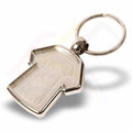 MX - D Shirt Shaped Photo Insert Metal Keyring - Blank or Printed - Pack of 100