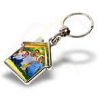 MY-D House Shaped Photo Insert Metal Keyring - Blank or Printed - Pack of 100