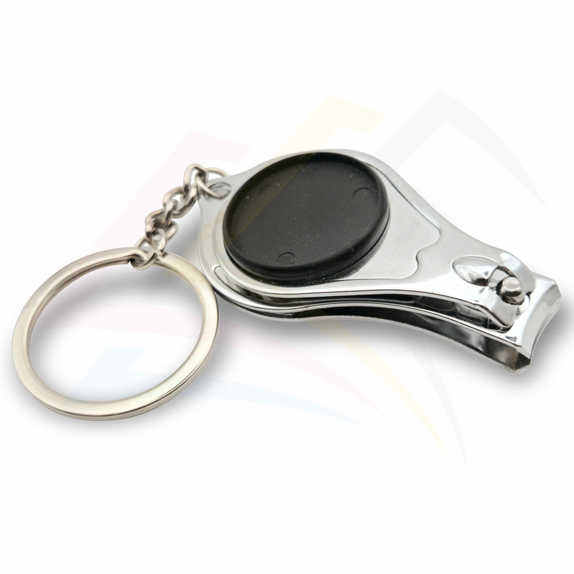 Multi3 Nail Clipper / Bottle Opener Round 25mm Photo Insert Metal Keyring -  Blank or Printed - Pack of 100