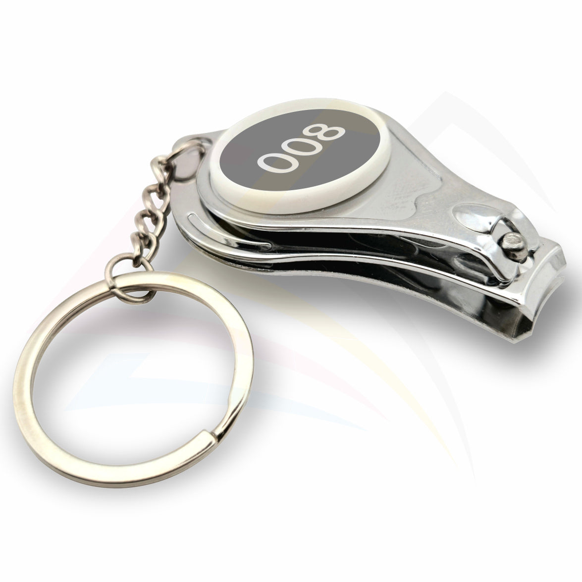 Multi3 Nail Clipper / Bottle Opener Round 25mm Photo Insert Metal Keyring -  Blank or Printed - Pack of 100