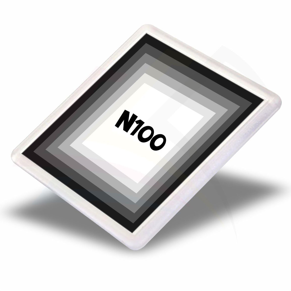 N1 Square 90x90mm Photo Insert Acrylic Coaster - Blank or Printed - Pack of 50