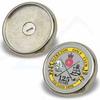 P-17-10 Metal Pin Badge Round 17mm Photo Insert - Blank or Printed - Pack of 10
