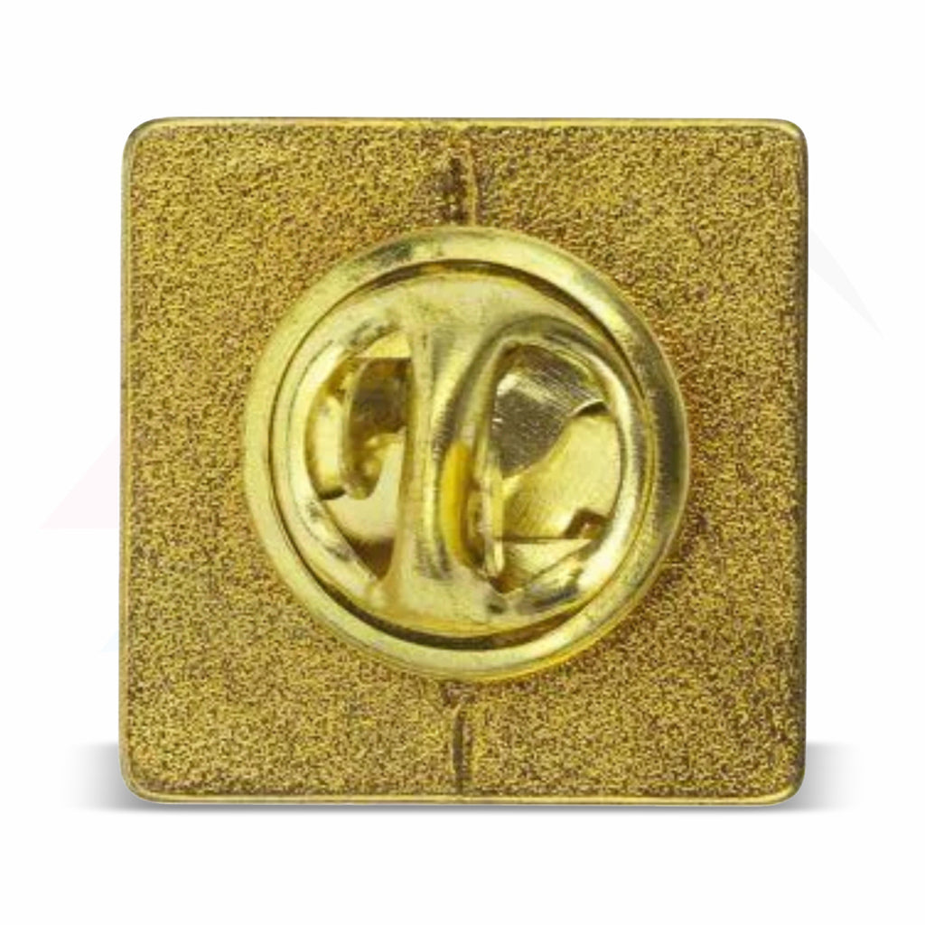 P-10 Metal Pin Badge Square 15x15mm Photo Insert - Blank or Printed - Pack of 100