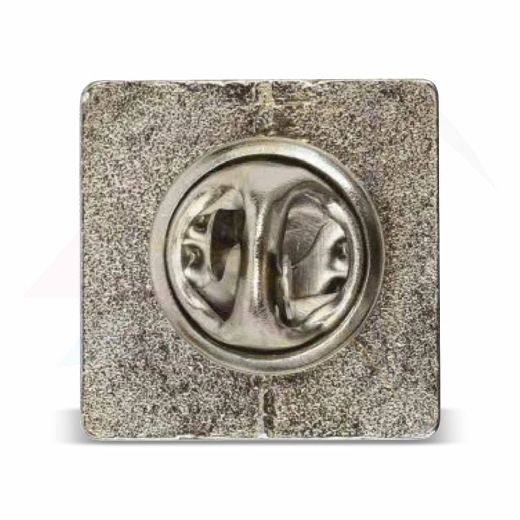 P-10 Metal Pin Badge Square 15x15mm Photo Insert - Blank or Printed - Pack of 100