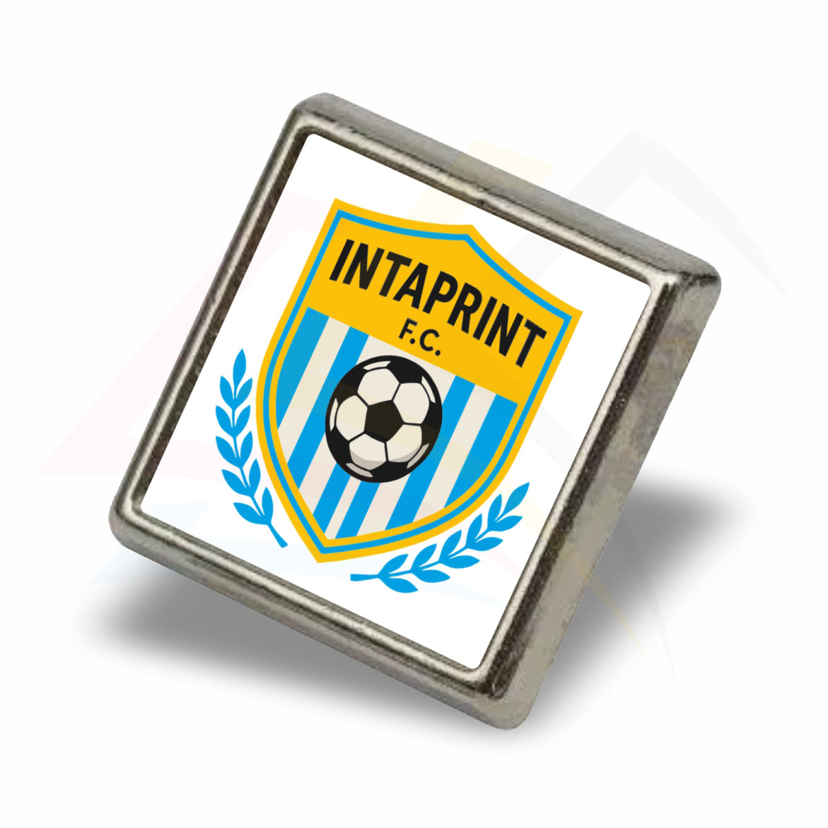 P-10 Metal Pin Badge Square 15x15mm Photo Insert - Blank or Printed - Pack of 100