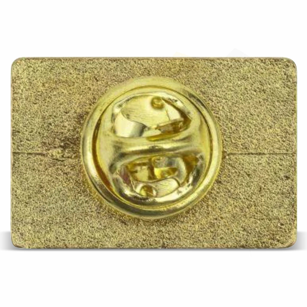 P-15 Metal Pin Badge Rectangular 21x13mm Photo Insert - Blank or Printed - Pack of 100