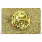 P-15 Metal Pin Badge Rectangular 21x13mm Photo Insert - Blank or Printed - Pack of 100