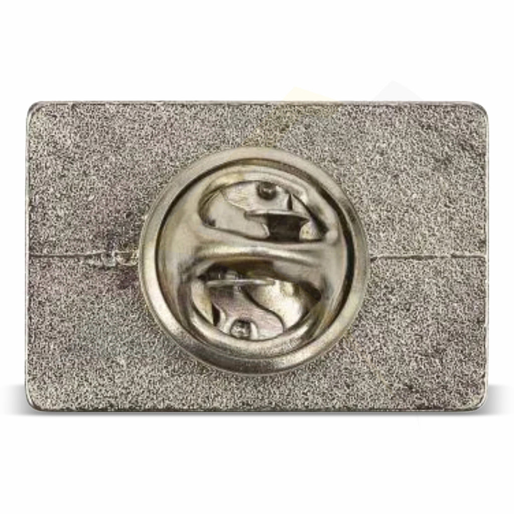 P-15 Metal Pin Badge Rectangular 21x13mm Photo Insert - Blank or Printed - Pack of 100
