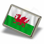 P-15 Metal Pin Badge Rectangular 21x13mm Photo Insert - Blank or Printed - Pack of 100