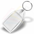 P4 Rectangular 35x24mm Photo Insert Acrylic Keyring - Blank