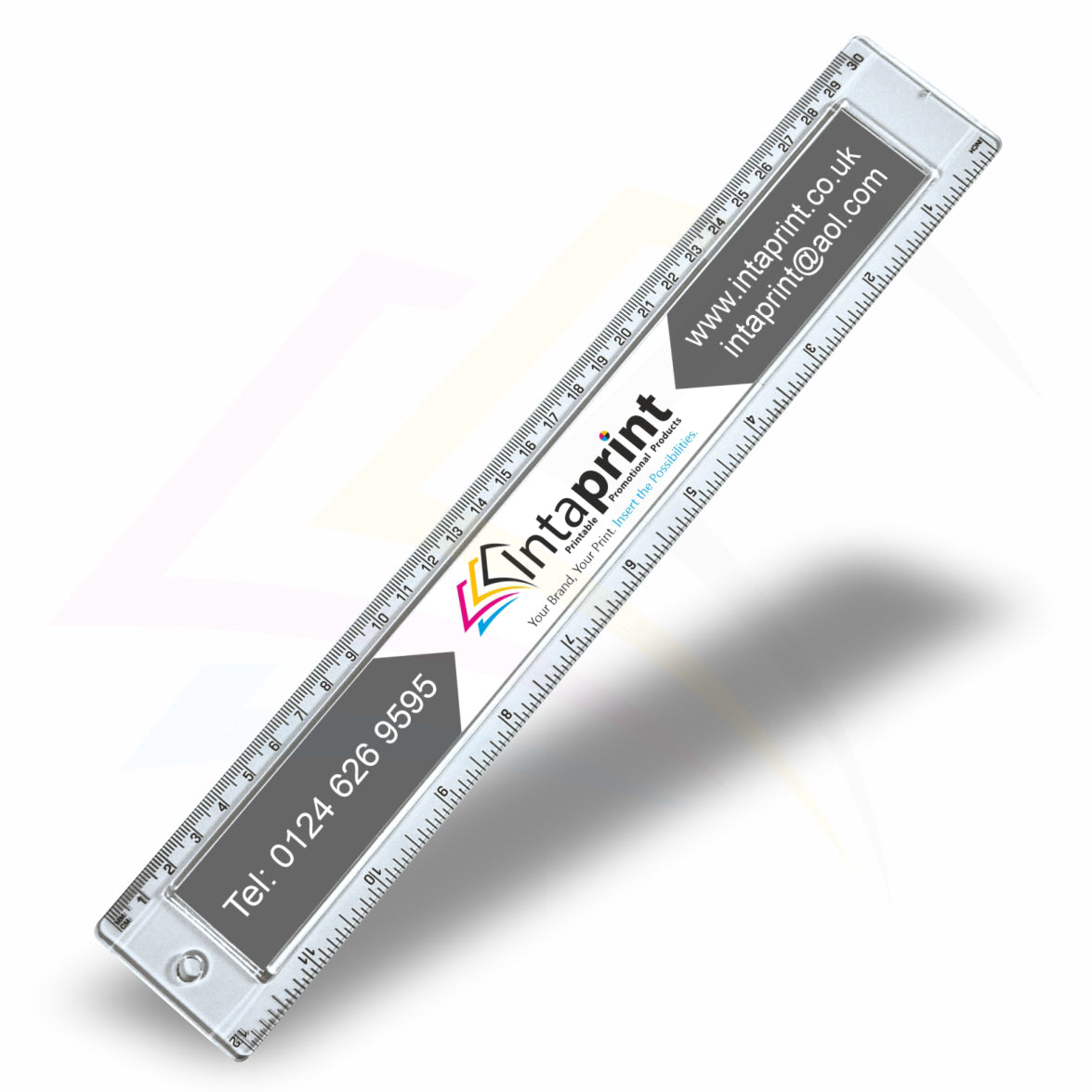 T30 Clear Insert Ruler (30cm/12") –  270x29mm Photo Insert - Blank or Printed - Pack of 50