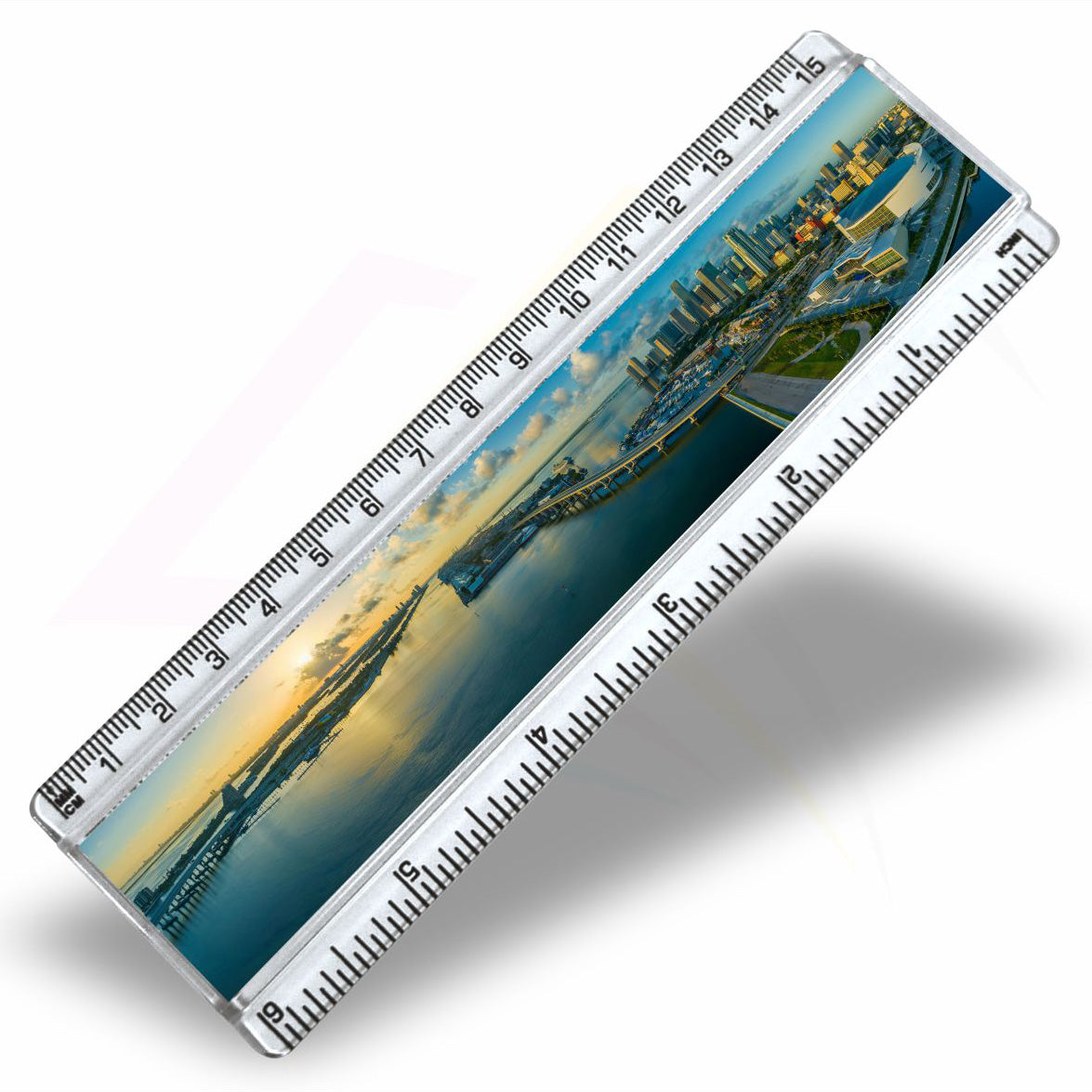 T6 Clear Insert Ruler (15cm/6") –  155x29mm Photo Insert - Blank or Printed - Pack of 50