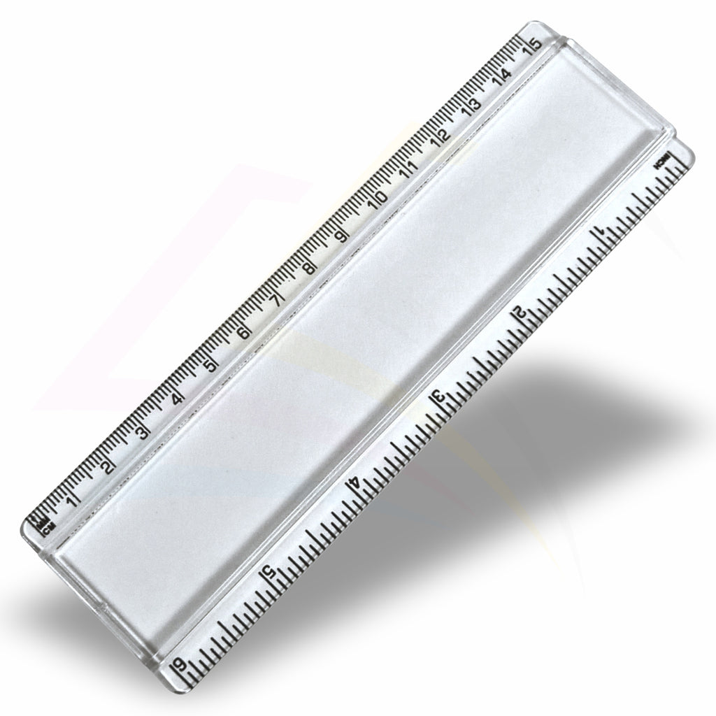 T6-10 Clear Insert Ruler (15cm/6") –  155x29mm Photo Insert - Blank or Printed - Pack of 10