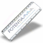 T6-10 Clear Insert Ruler (15cm/6") –  155x29mm Photo Insert - Blank or Printed - Pack of 10