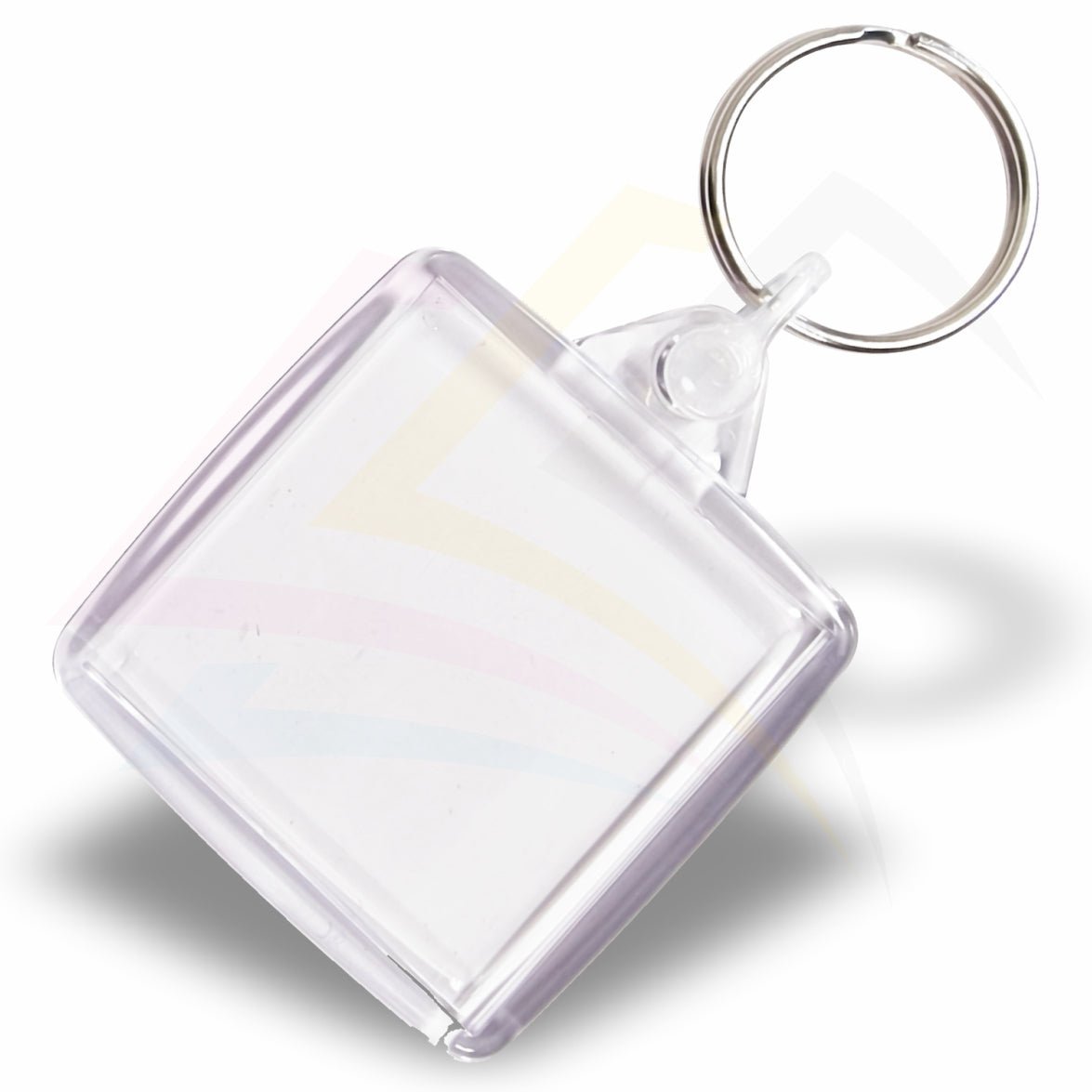 Square Keyring Square Acrylic Keyring 38x38mm - Blank or Printed – Intaprint Ltd
