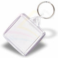 IS02 Square 38x38mm Photo Insert Acrylic Keyring - Blank or Printed - Pack of 50
