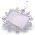 XAF02S Maxi Snowflake Ornament with String – 88.9x65.5mm 3.5x2.5" Photo Insert - Blank or Printed - Pack of 5