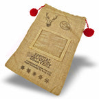 XSS46 Xmas Santa Sacks Natural Jute - 152x102mm 6x4" Photo Insert - Blank or Printed