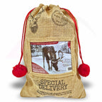 XSS46 Xmas Santa Sacks Natural Jute - 152x102mm 6x4" Photo Insert - Blank or Printed