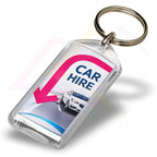F1-Stein Rectangular 50x20mm Photo Insert Acrylic Keyring - Blank or Printed